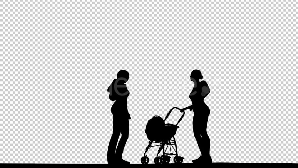 Womens and Baby Silhouette - Download Videohive 19664731