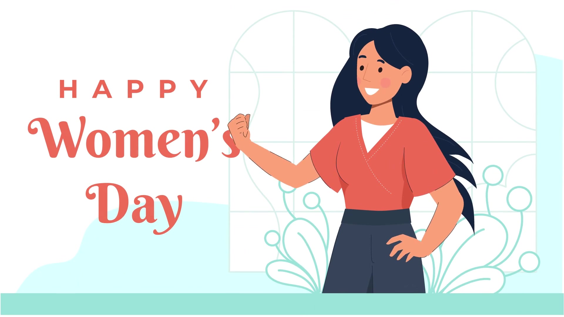 Womens Day Character Scene Animation Pack Videohive 36044829 After Effects Image 5
