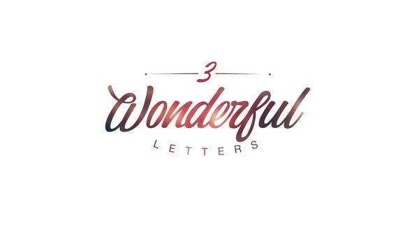 Wonderful Letters 3 - 22258984 Download Videohive