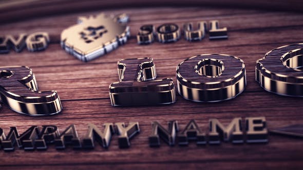 Wood And Gold Logo - Videohive 23593313 Download