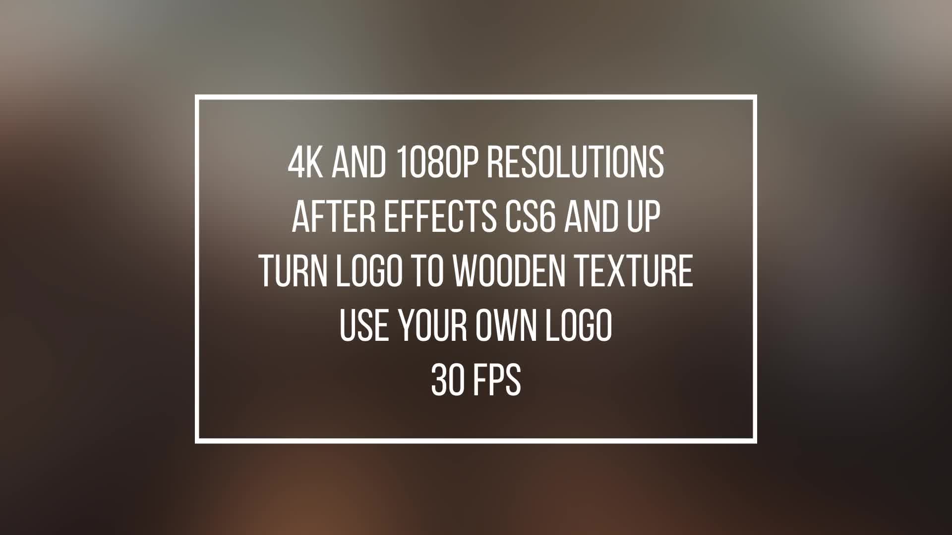 Wooden Logo (AfterFX) Videohive 23435315 After Effects Image 1