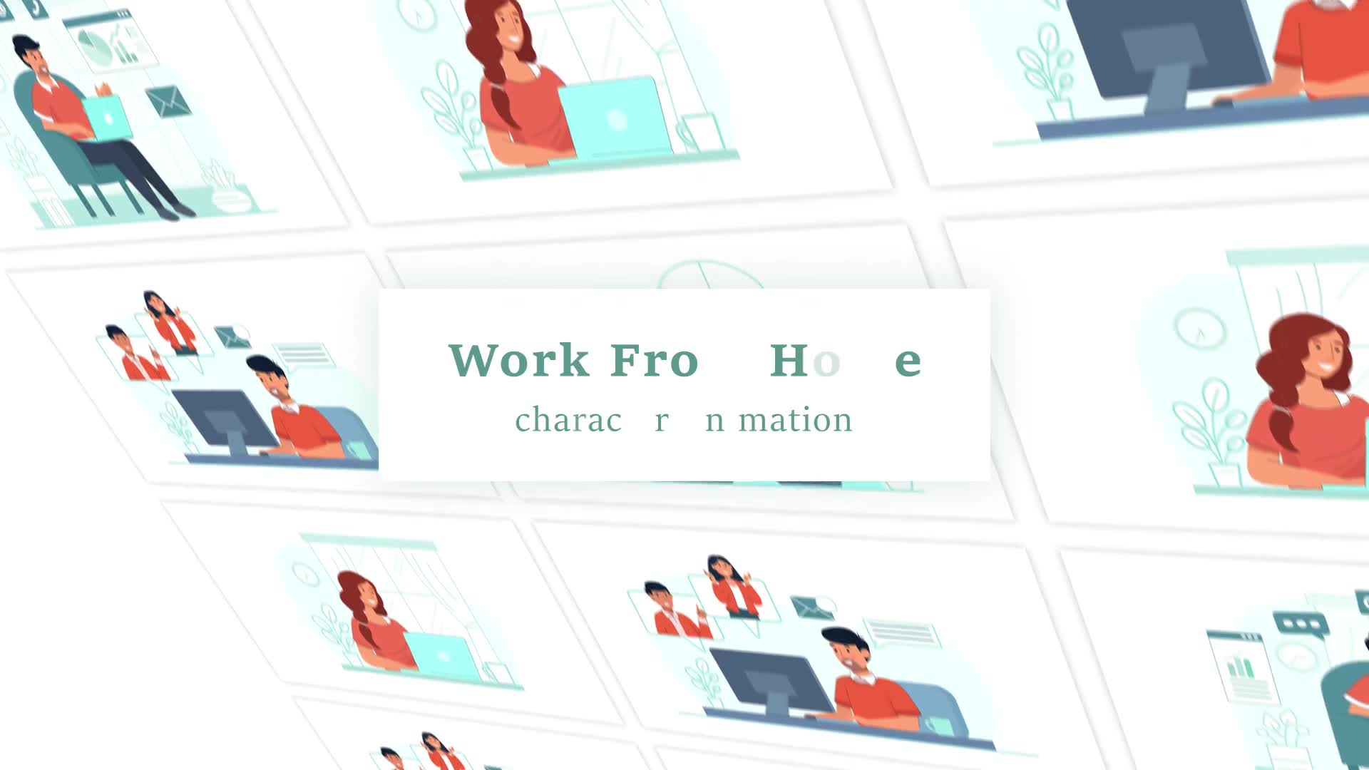 Work From Home Scene Animation Pack Videohive 36044784 After Effects Image 1