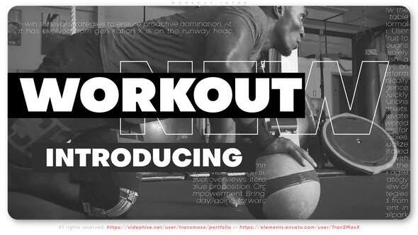 Workout Intro - 31274789 Videohive Download