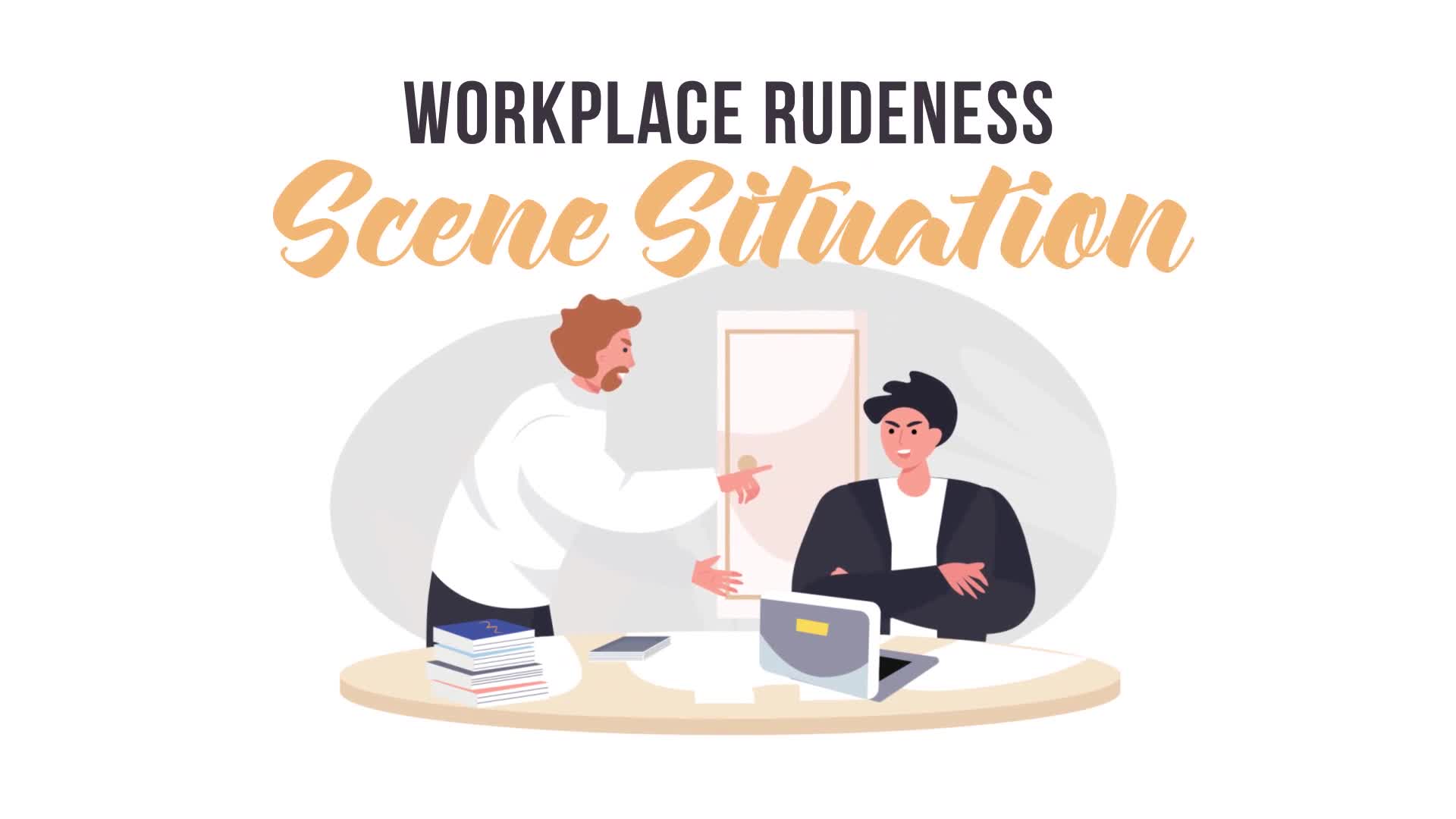 Workplace rudeness Scene Situation Videohive 32352638 After Effects Image 1