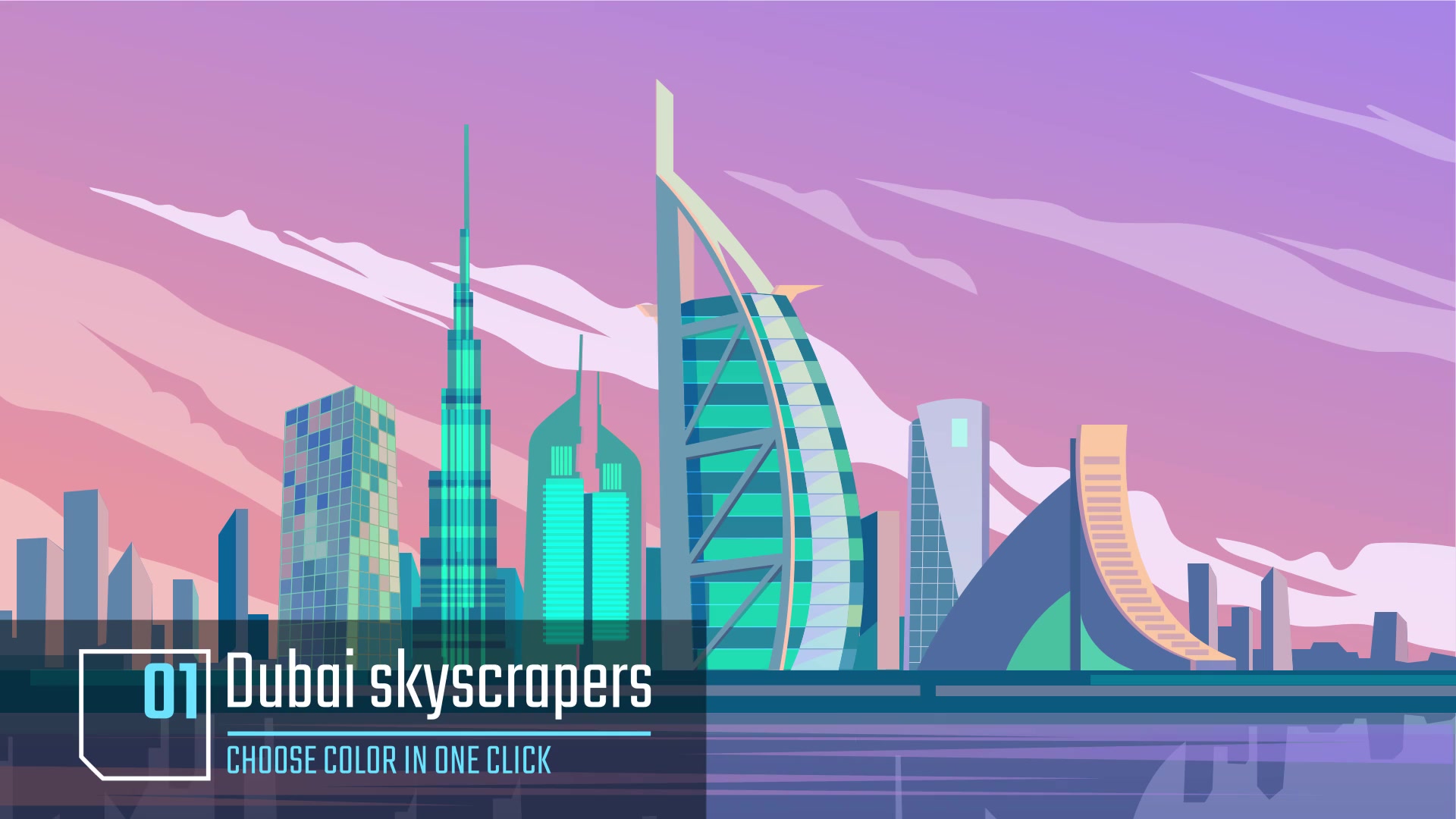 World cities Animation background Videohive 34061001 After Effects Image 4