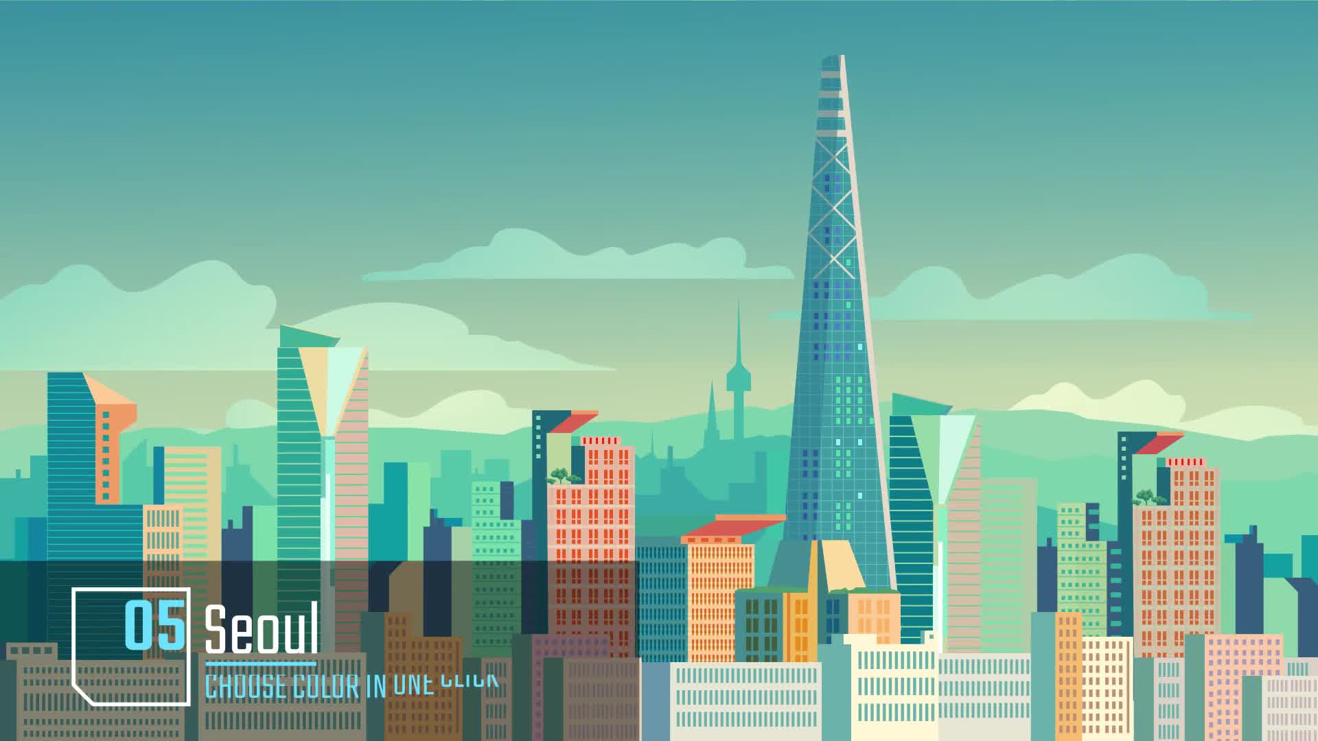 World cities Animation background Videohive 34061001 After Effects Image 9