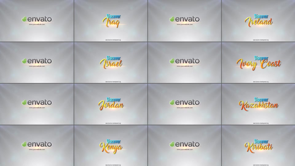 World Countries Logo & Titles V9 Videohive 38971030 After Effects Image 10