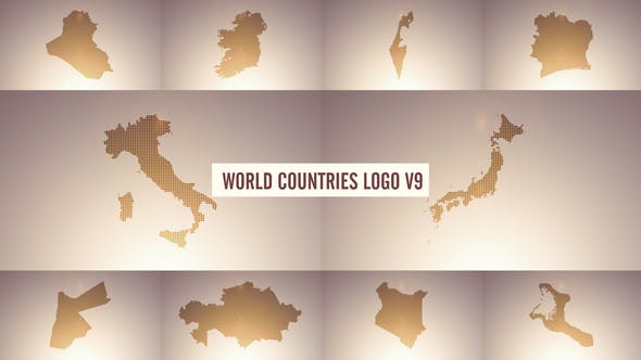 World Countries Logo & Titles V9 - Download 38971030 Videohive