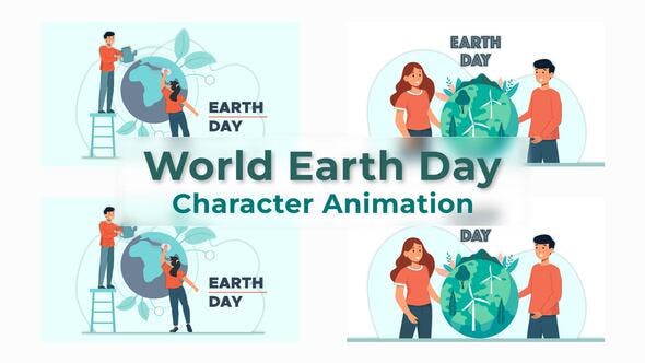 World Earth Day Explainer Animation Scene - 38212458 Videohive Download