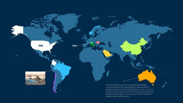 World Map Info - Download 36101640 Videohive