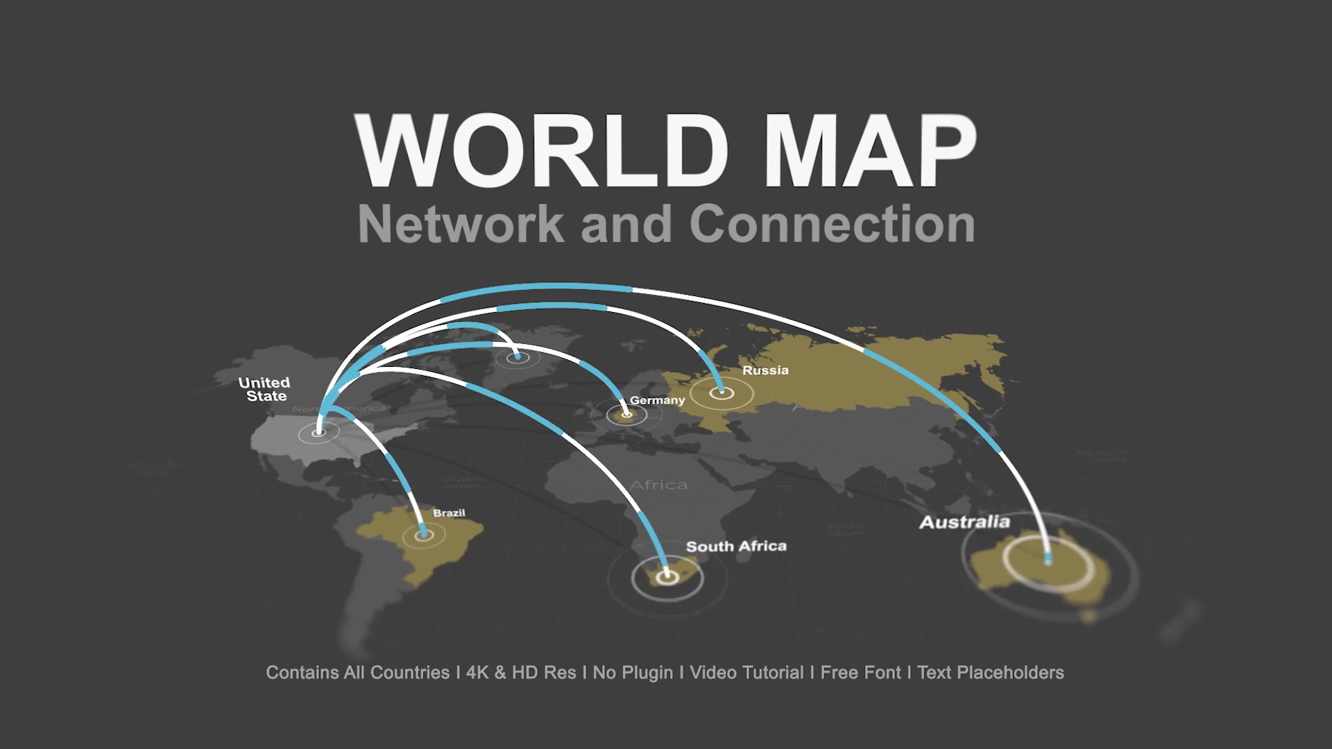 World Map Network Connection Videohive 40506805 After Effects Image 12
