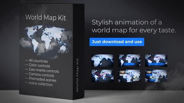 World Map Presentation - 23895927 Videohive Download