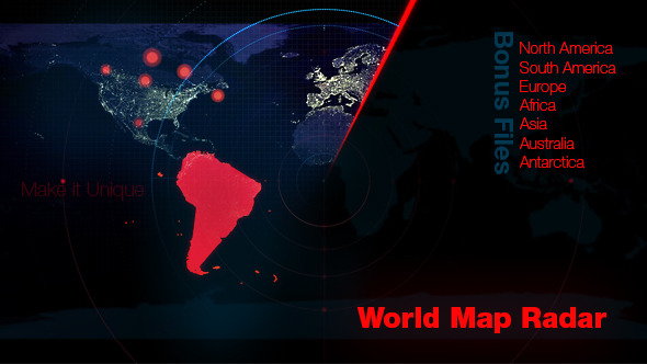 World Map Radar - Download Videohive 6434555