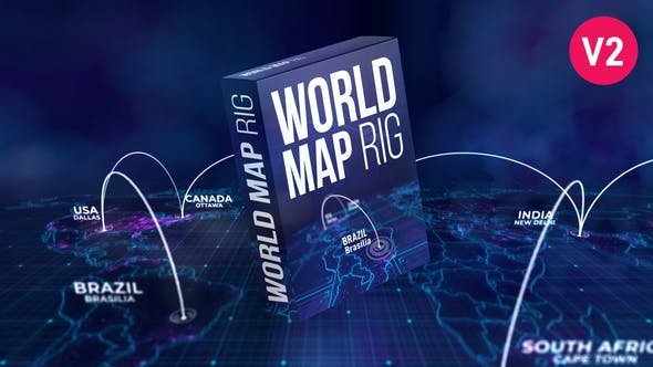 World Map Rig - Videohive 27809779 Download