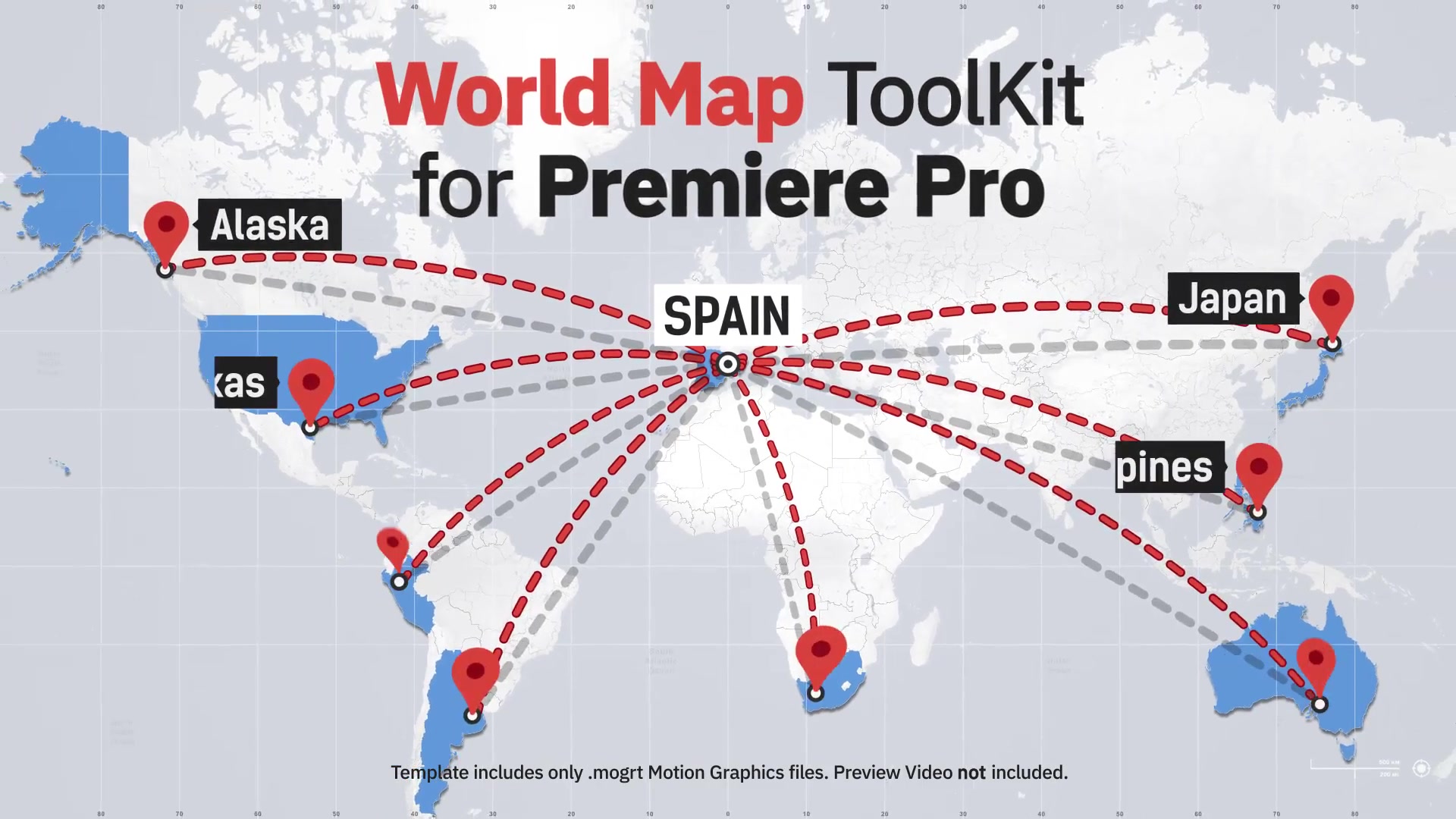 World Map ToolKit for Premiere Pro Videohive 23810482 Premiere Pro Image 11