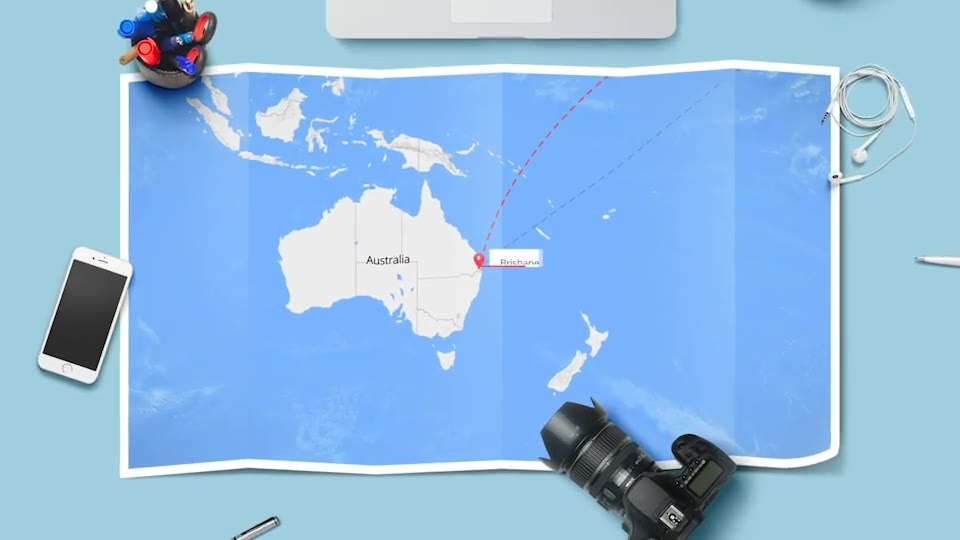 World Travel Maps Australia and New Zealand Videohive 23173916 After Effects Image 2