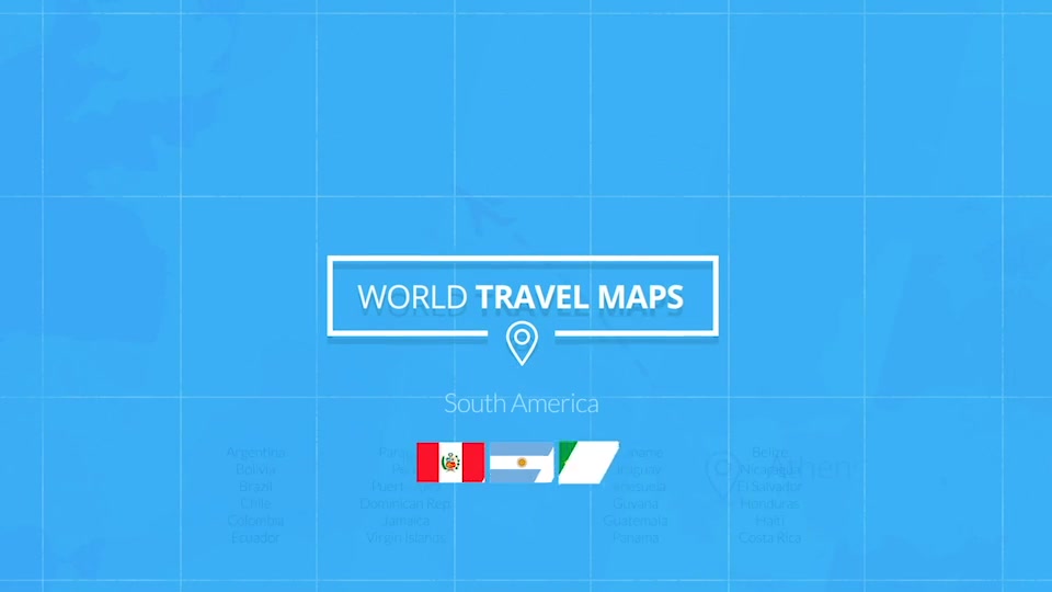 World Travel Maps South America Videohive 23214057 After Effects Image 12