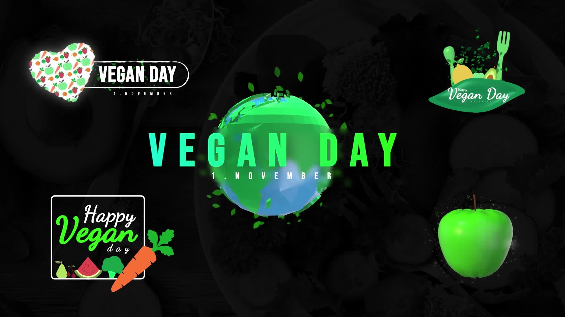 World Vegan Day Titles Videohive 33909992 Premiere Pro Image 1