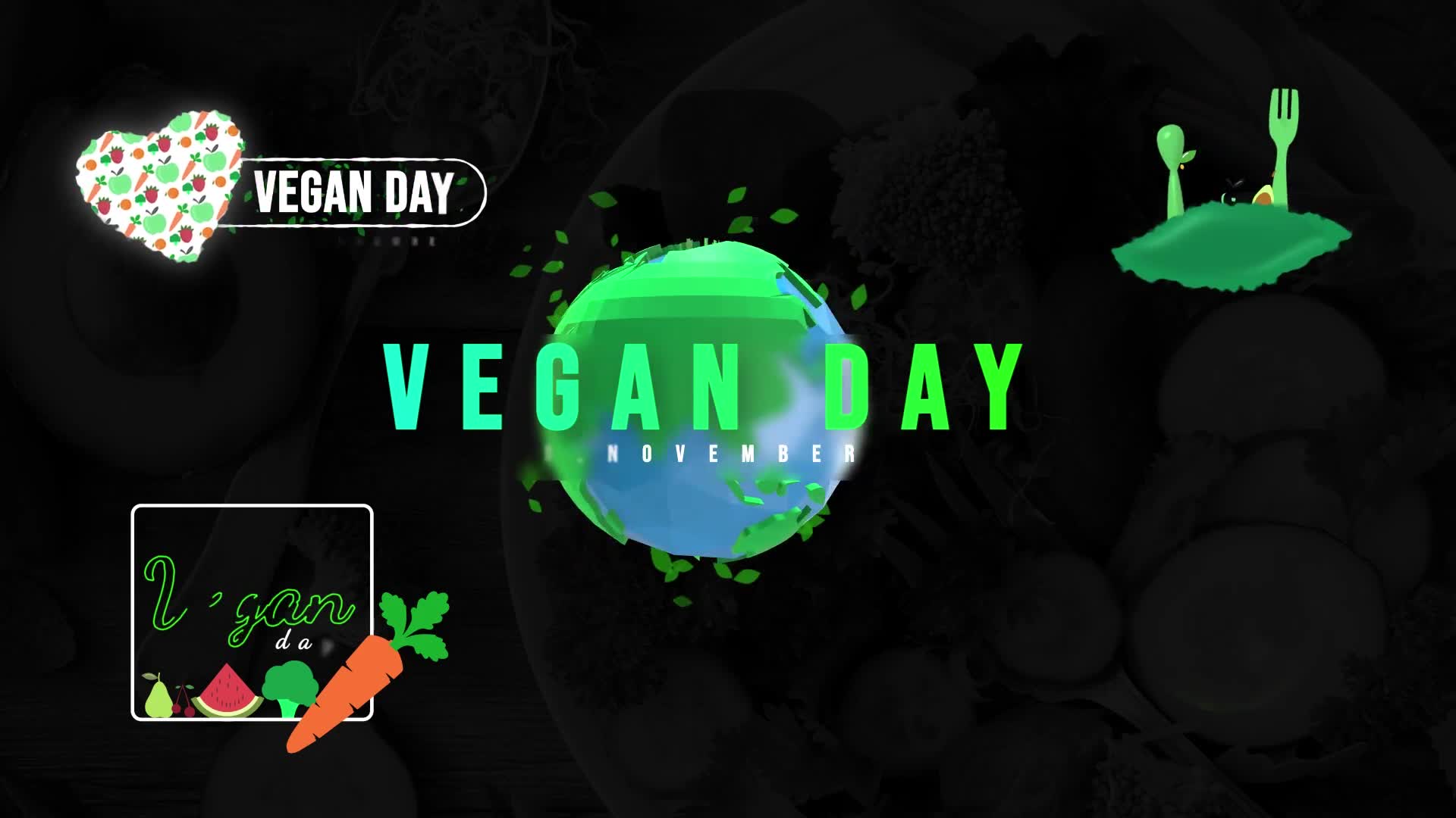 World Vegan Day Titles Videohive 33909992 Premiere Pro Image 2