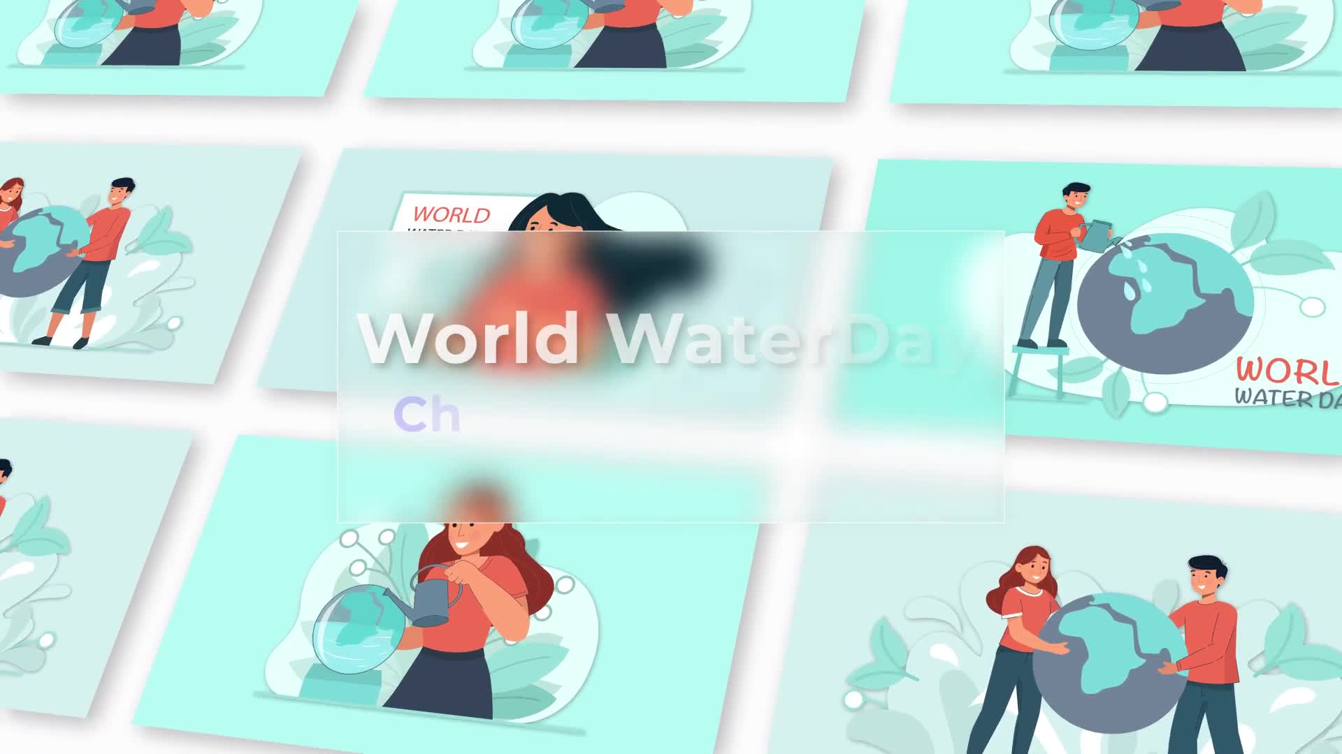 World Water Day Scene Animation Pack Videohive 36707931 After Effects Image 1