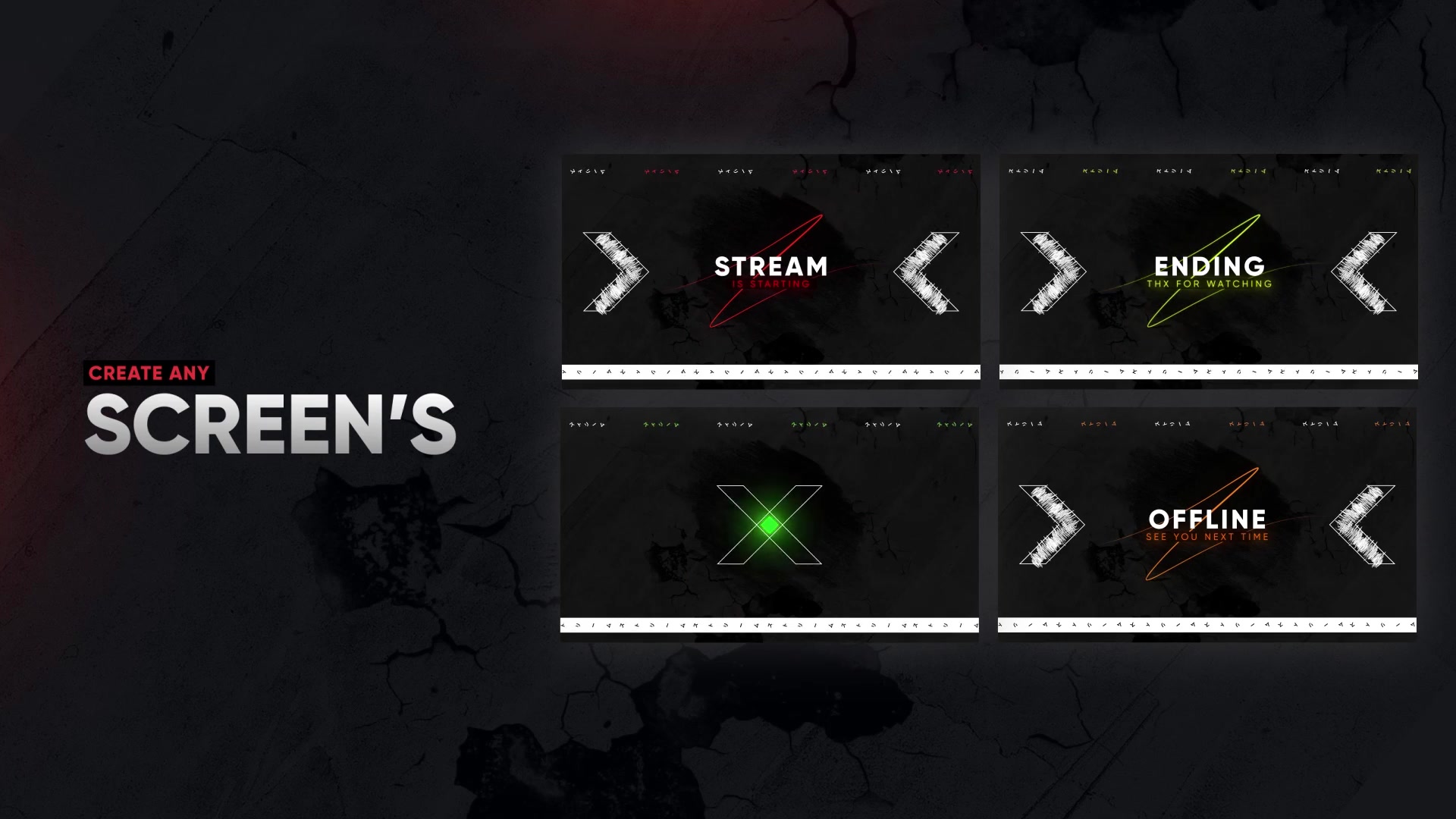 X Stream Package Overlays, Screens Videohive 38034627 After Effects Image 6