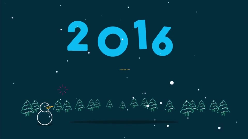 Xmas Lines Greeting Card - Download Videohive 13488432