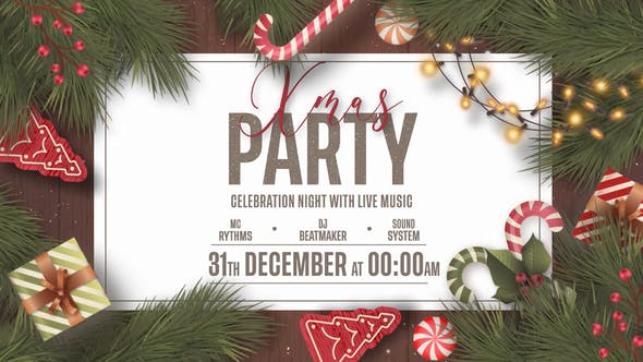 Xmas Party Invitation | MOGRT - Download 35388237 Videohive