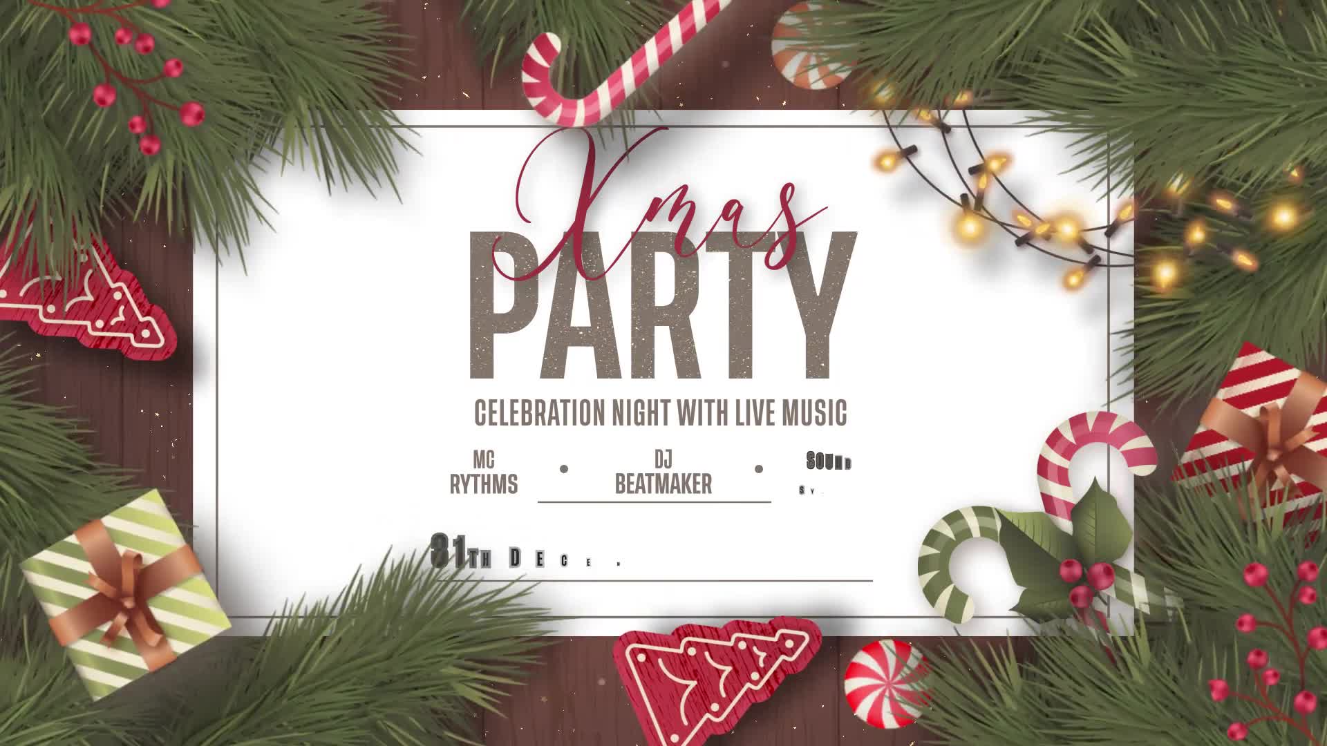 Xmas Party Invitation Videohive 35380035 After Effects Image 8