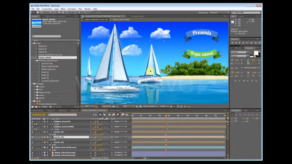 Yacht Sailing Island Travel Intro - Download Videohive 4832040