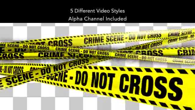 Yellow Crime Scene Do Not Cross Tape 5 Videos - Download Videohive 4935246