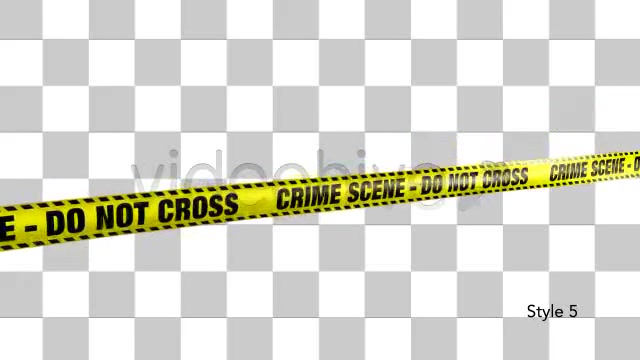 Yellow Crime Scene Do Not Cross Tape 5 Videos - Download Videohive 4935246