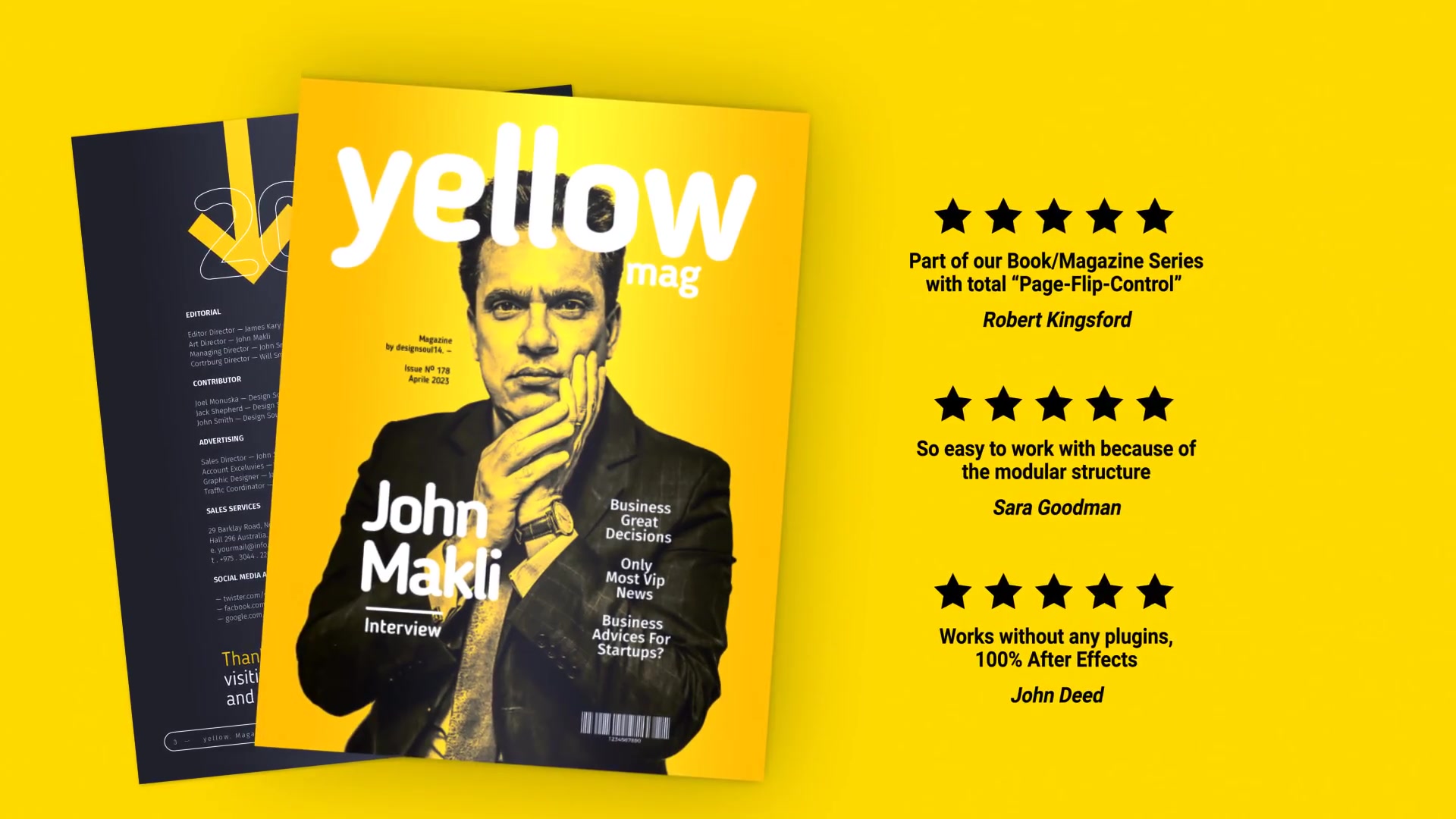Yellow Magazine Promotion Videohive 37459211 After Effects Image 6