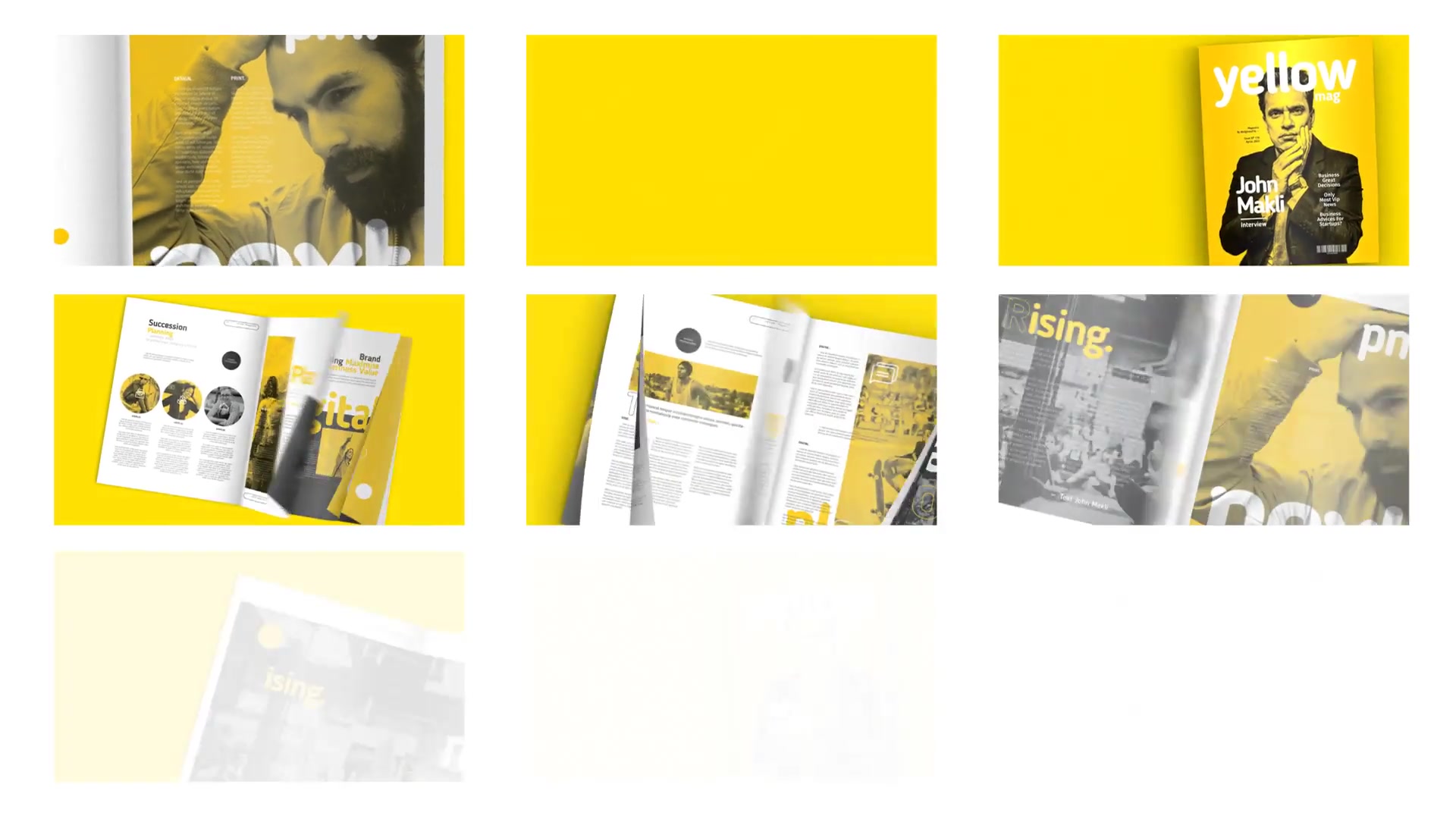 Yellow Magazine Promotion Videohive 37459211 After Effects Image 8