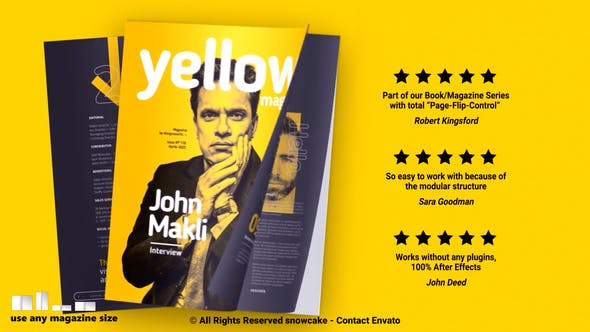 Yellow Magazine Promotion - Videohive Download 37459211