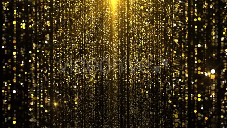 Yellow Particles Curtains - Download Videohive 20906573