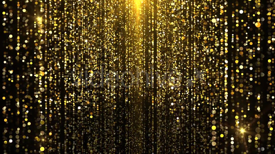 Yellow Particles Curtains - Download Videohive 20906573