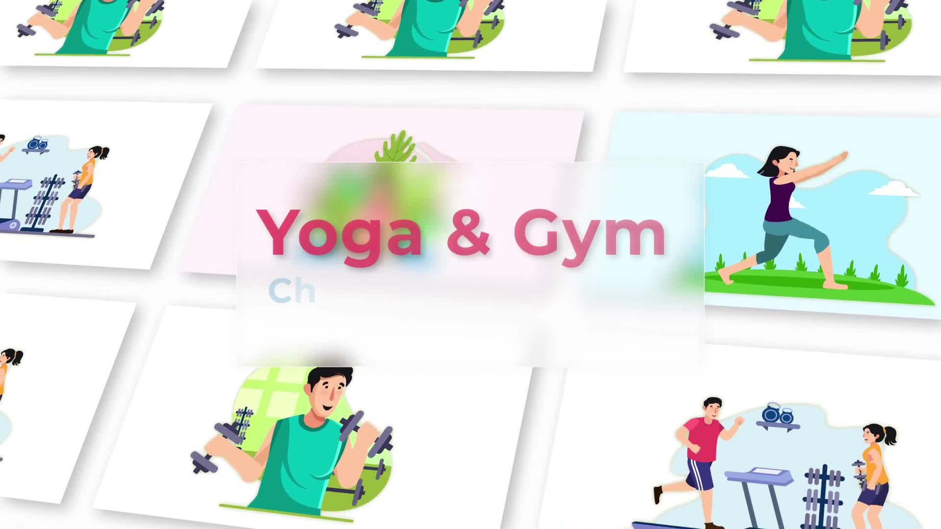 Yoga And Gym Character Animation Scene Pack Videohive 36866615 After Effects Image 1