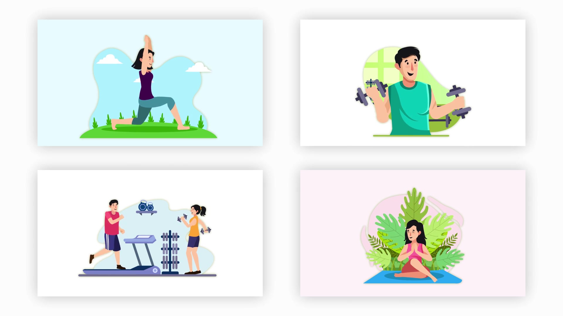 Yoga And Gym Character Animation Scene Pack Videohive 36866615 After Effects Image 10