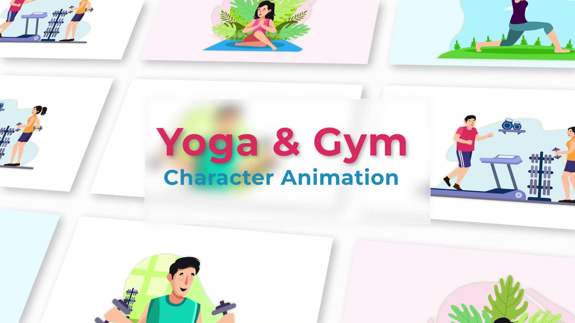 Yoga And Gym Character Animation Scene Pack Videohive 36866615 After Effects Image 2