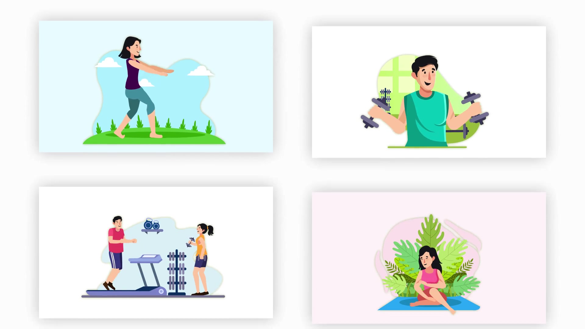 Yoga And Gym Character Animation Scene Pack Videohive 36866615 After Effects Image 9