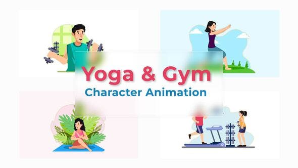 Yoga And Gym Character Animation Scene Pack - Videohive 36866615 Download