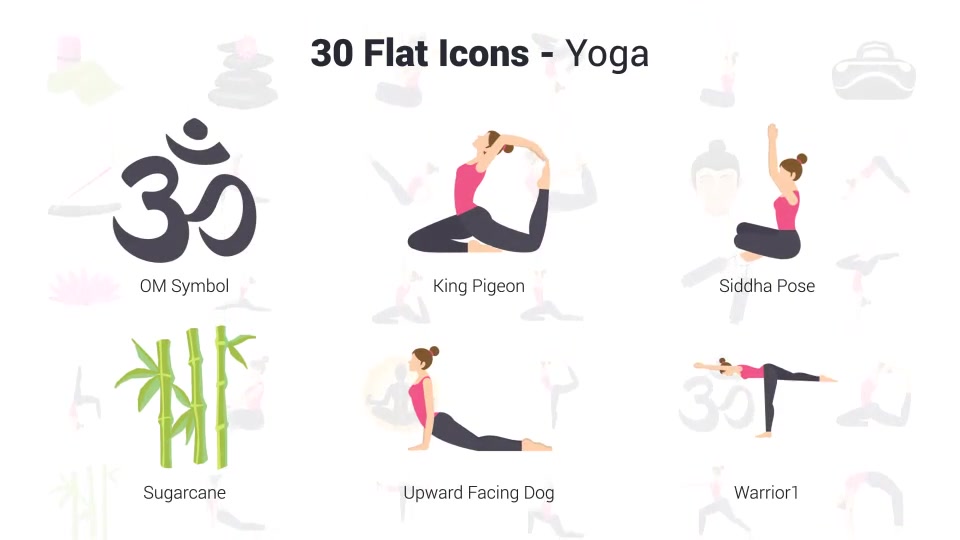 Yoga Icons Videohive 37622544 After Effects Image 10
