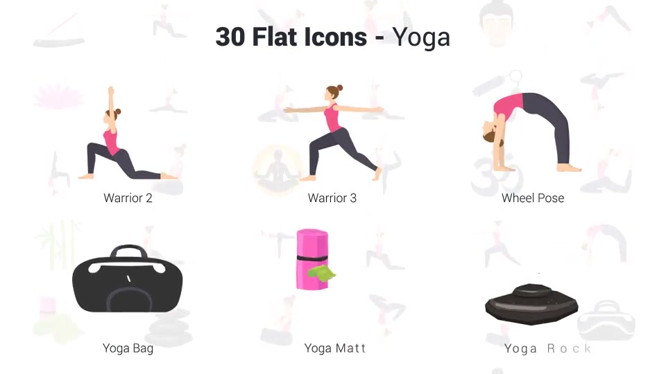 Yoga Icons Videohive 37622544 After Effects Image 11