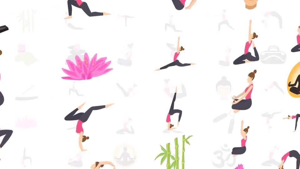 Yoga Icons Videohive 37622544 After Effects Image 2