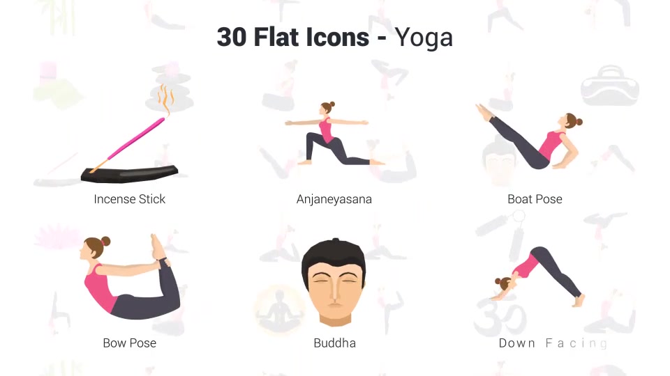 Yoga Icons Videohive 37622544 After Effects Image 6