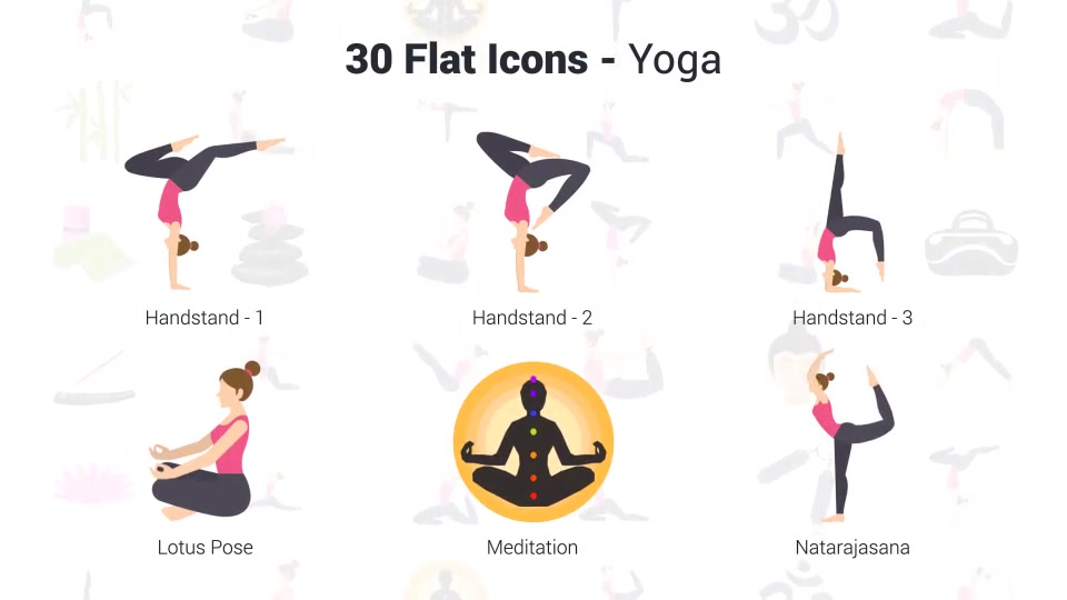 Yoga Icons Videohive 37622544 After Effects Image 9