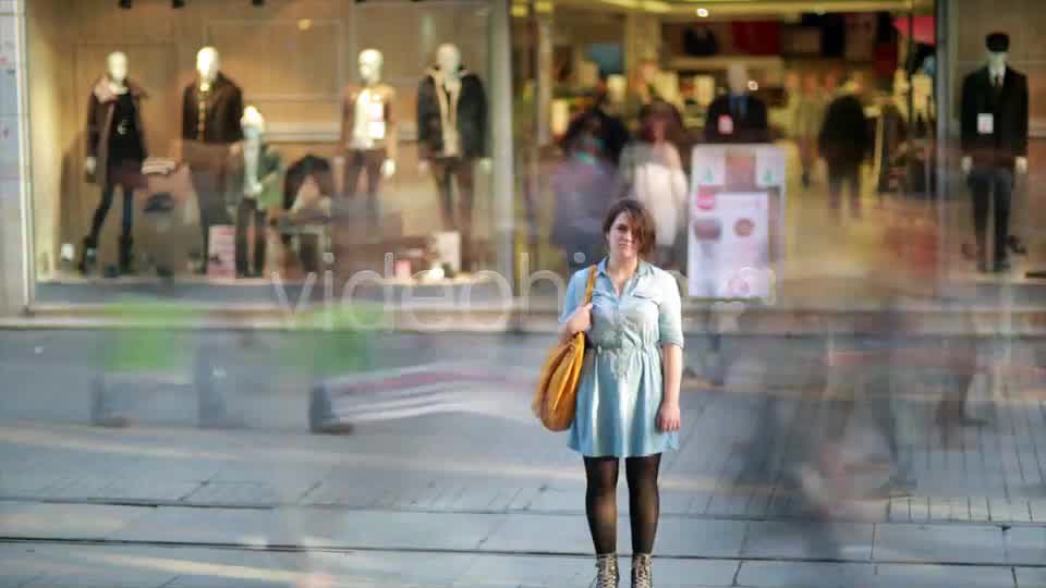 Young Woman Posing In Front Of Shopping Mall  Videohive 7835521 Stock Footage Image 11