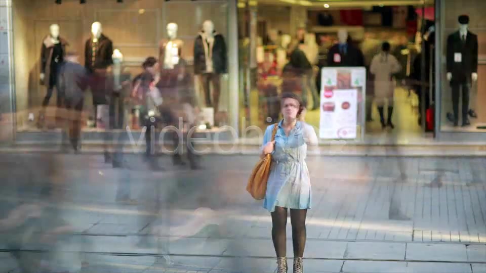 Young Woman Posing In Front Of Shopping Mall  Videohive 7835521 Stock Footage Image 4