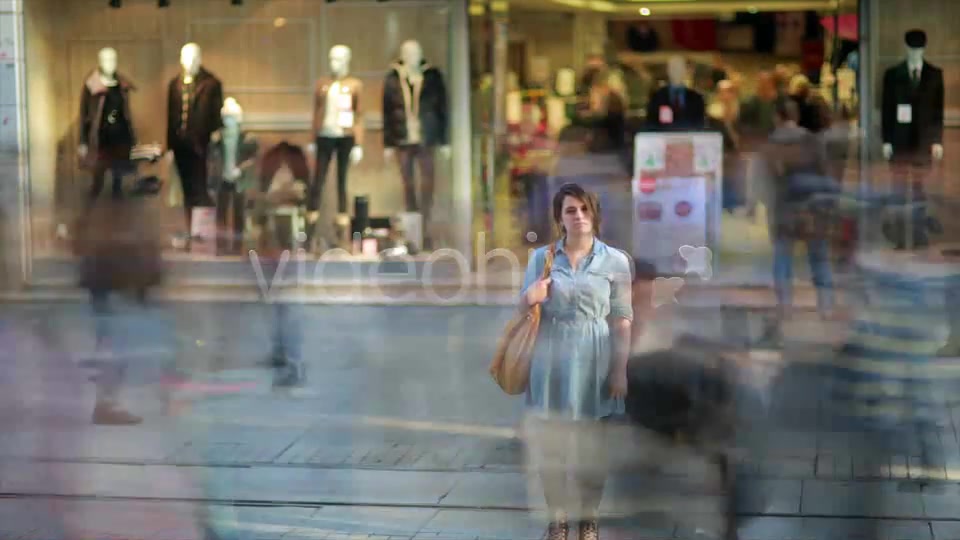 Young Woman Posing In Front Of Shopping Mall  Videohive 7835521 Stock Footage Image 6