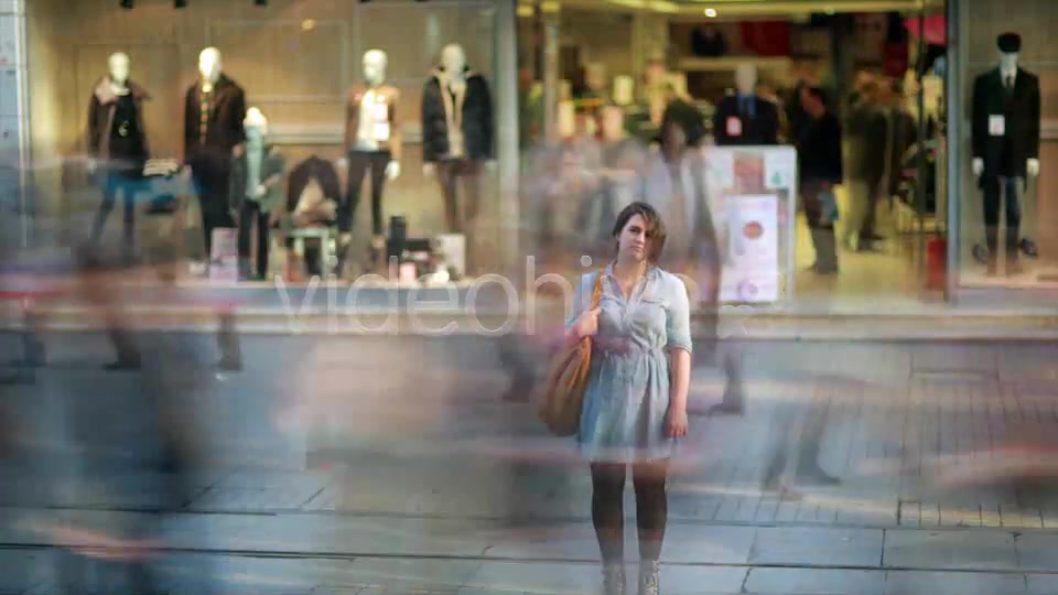 Young Woman Posing In Front Of Shopping Mall  Videohive 7835521 Stock Footage Image 7